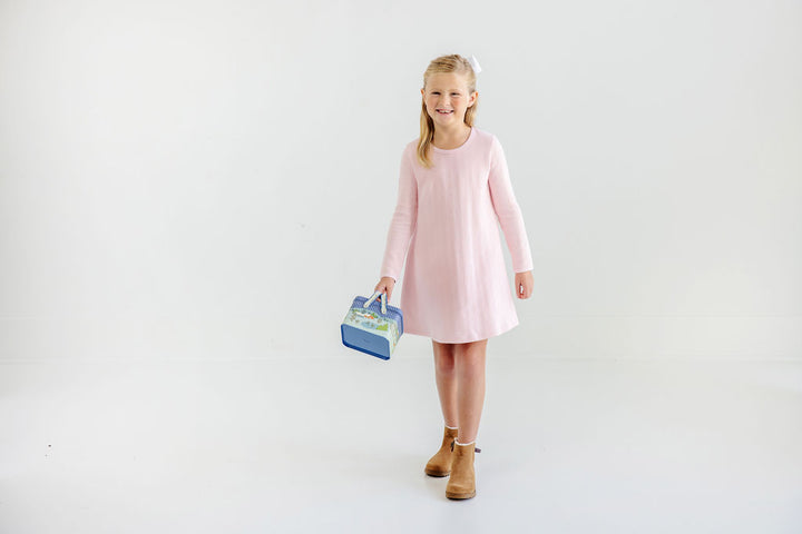 L/S Polly Play Dress - Quilted Pink