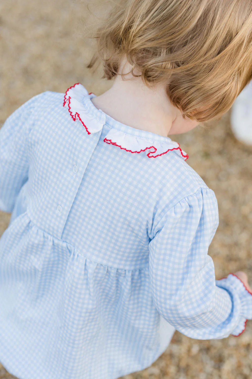 Sara Long Sleeve Bubble, Smocked Wreath