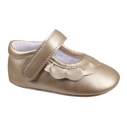 Amina Crib Shoe - Gold