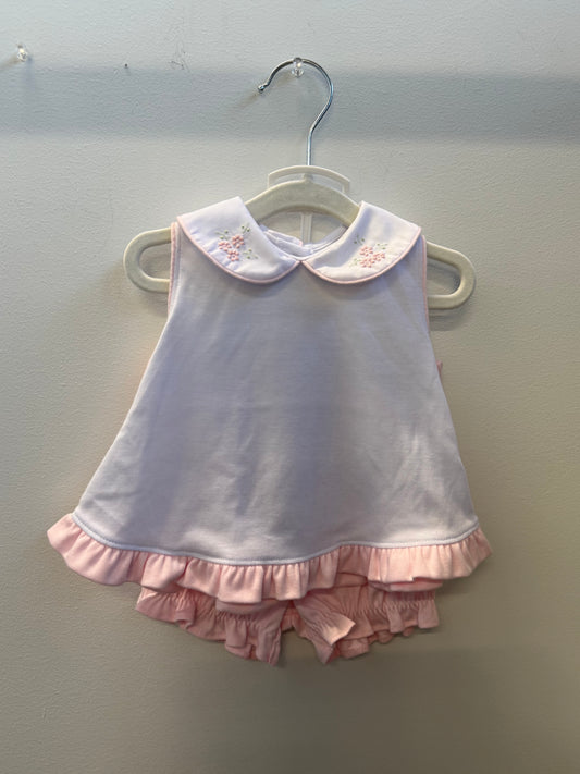 2 PC Set- Pink/White Flowers