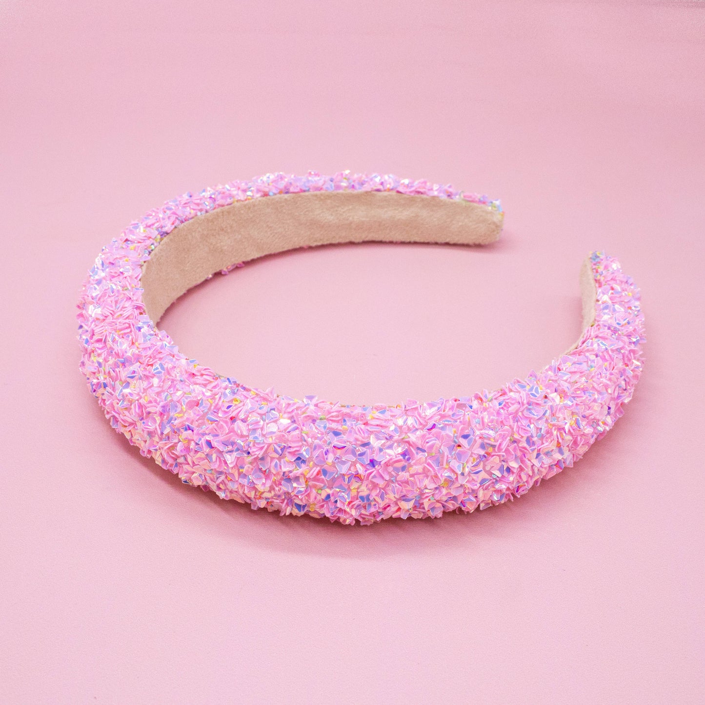 Kids Padded Headband - Chunky Sequin Hair Band: Multi-Colored