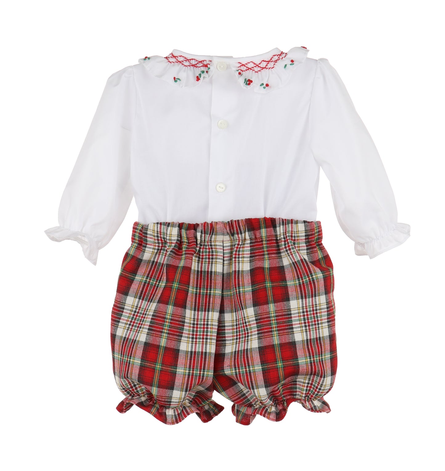 Steward Plaid Girl Set - Red