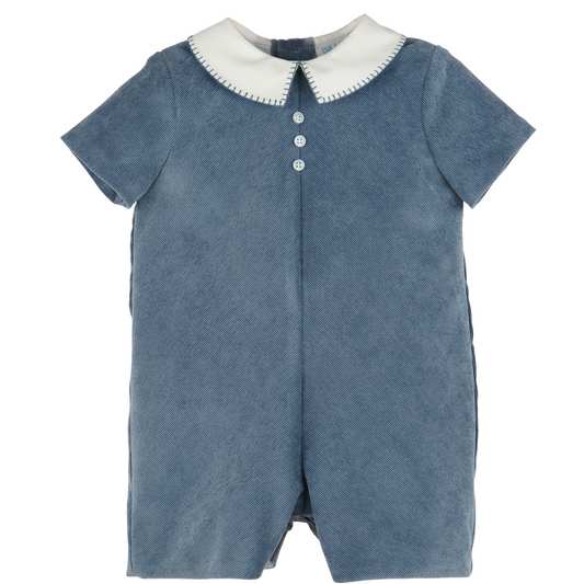 Majestic Cord Romper - Navy