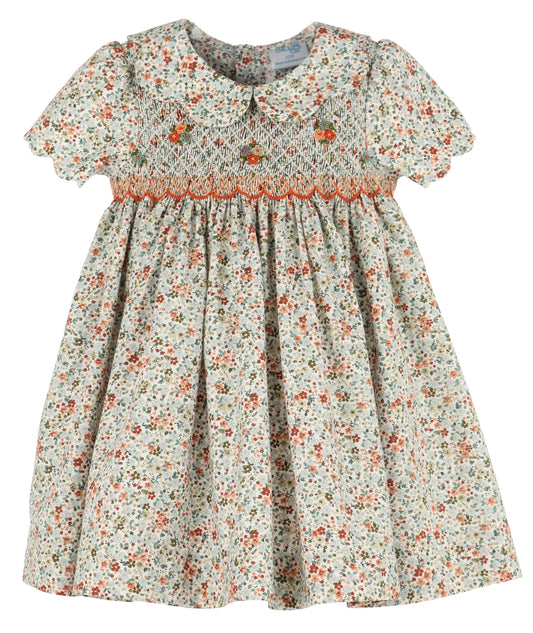 Autumn Glow Smocked Dress