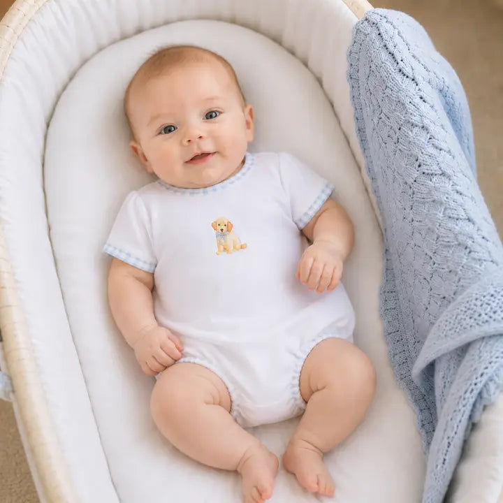 Sweet Golden Bodysuit- Light Blue