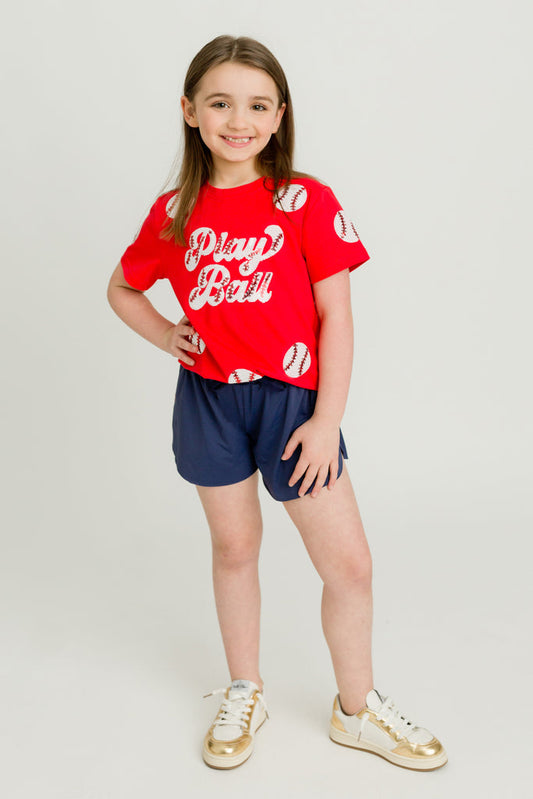 Red Play Ball Sequin Shirt