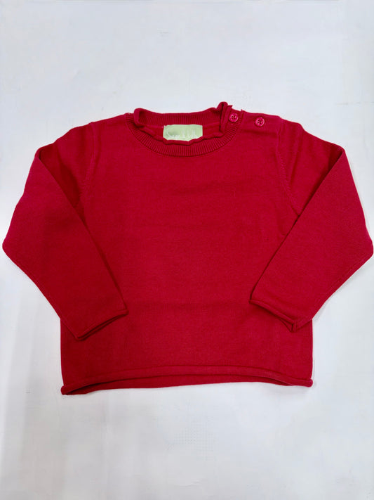 Red Roll Neck
