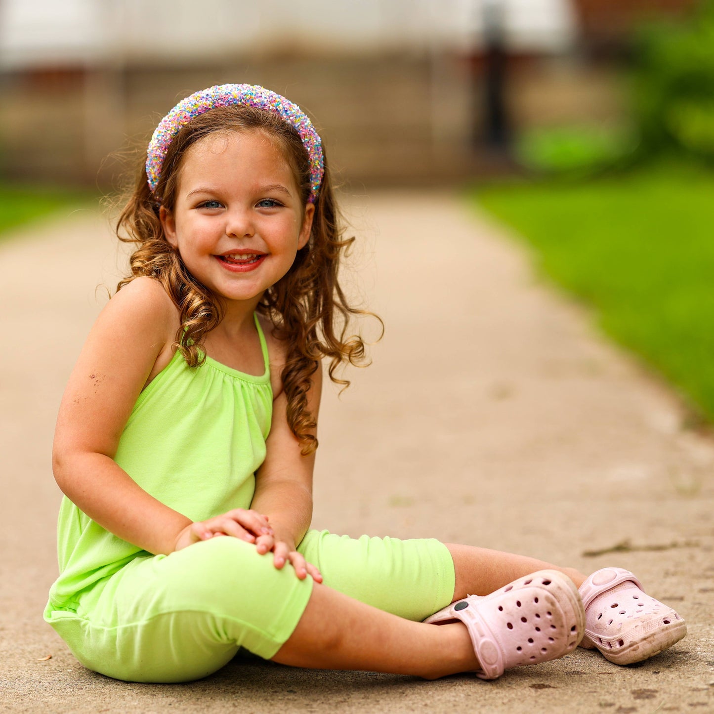Kids Padded Headband - Chunky Sequin Hair Band: Multi-Colored