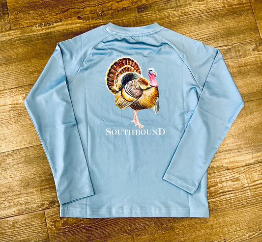 Boys L/S Performance Tee - Turkey (Slate)