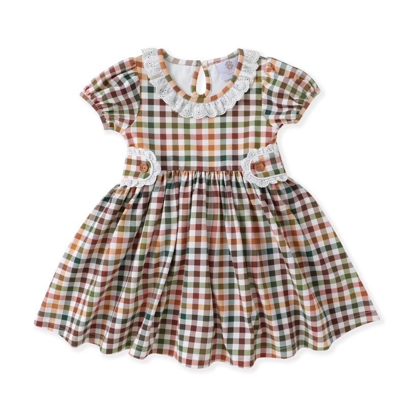Tab Dress- Fall Gingham