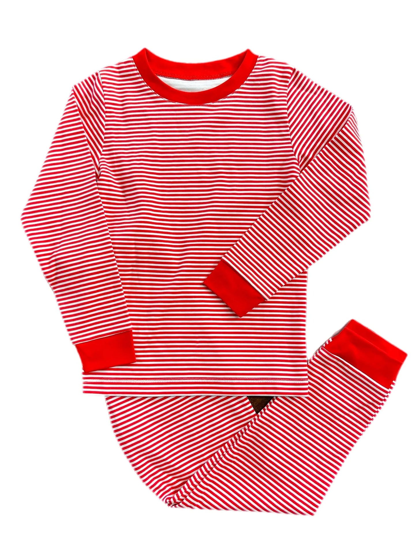 Boys Two Piece Jammies, Red Christmas Wreath Lounge