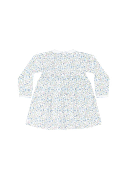 Blue Meadow Smocked Dress LS