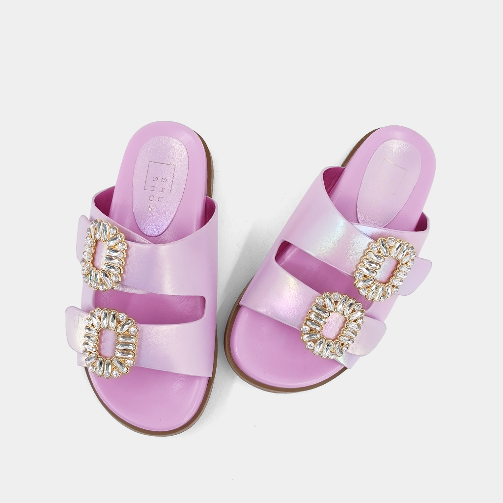 Bridget Kids Sandal - Metallic Pink