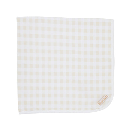 Baby Buggy Blanket - Pearl Gingham