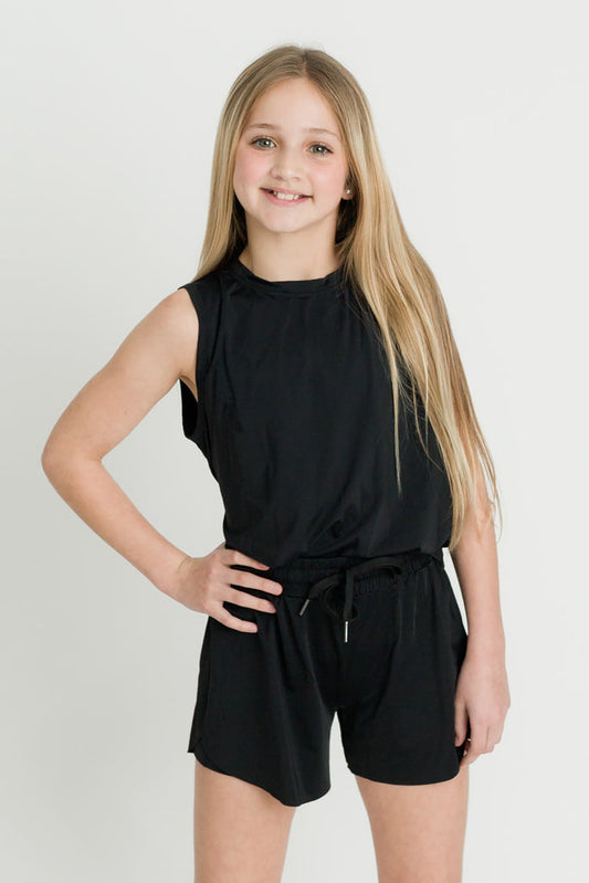 Black High Low Tank