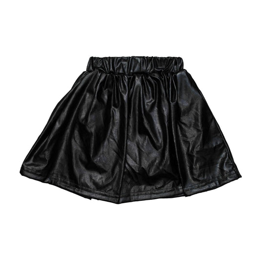 Black Metallic Skort