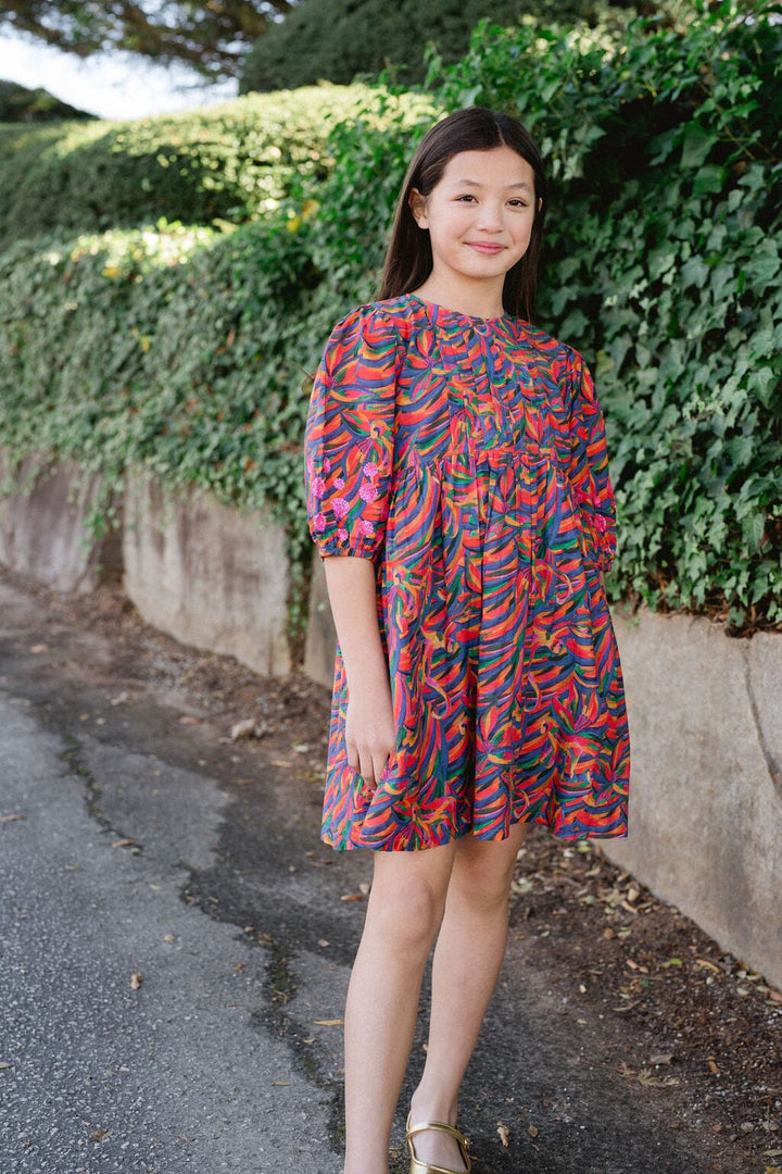 Girls Eva Dress - Rainbow