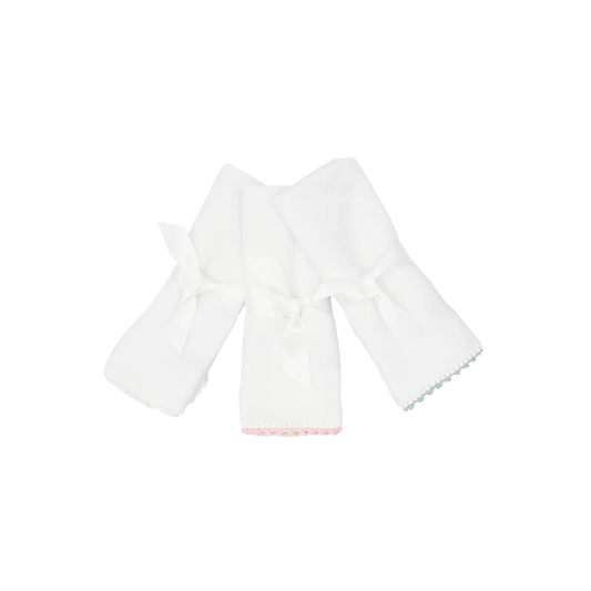 Jersey Burp Cloth- White