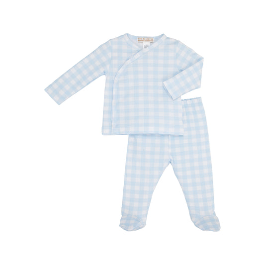 Cameron Cross Front Set - Blue Gingham