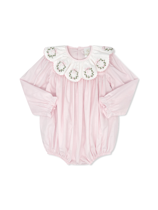 Chloe Bubble - Blessings Pink Batiste, Wreaths