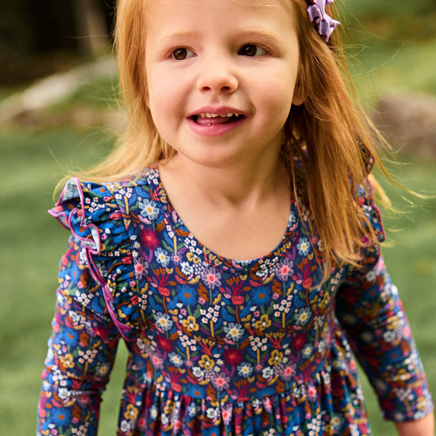 Astrid Modal L/S Ruffle Dress w/ Leggings
