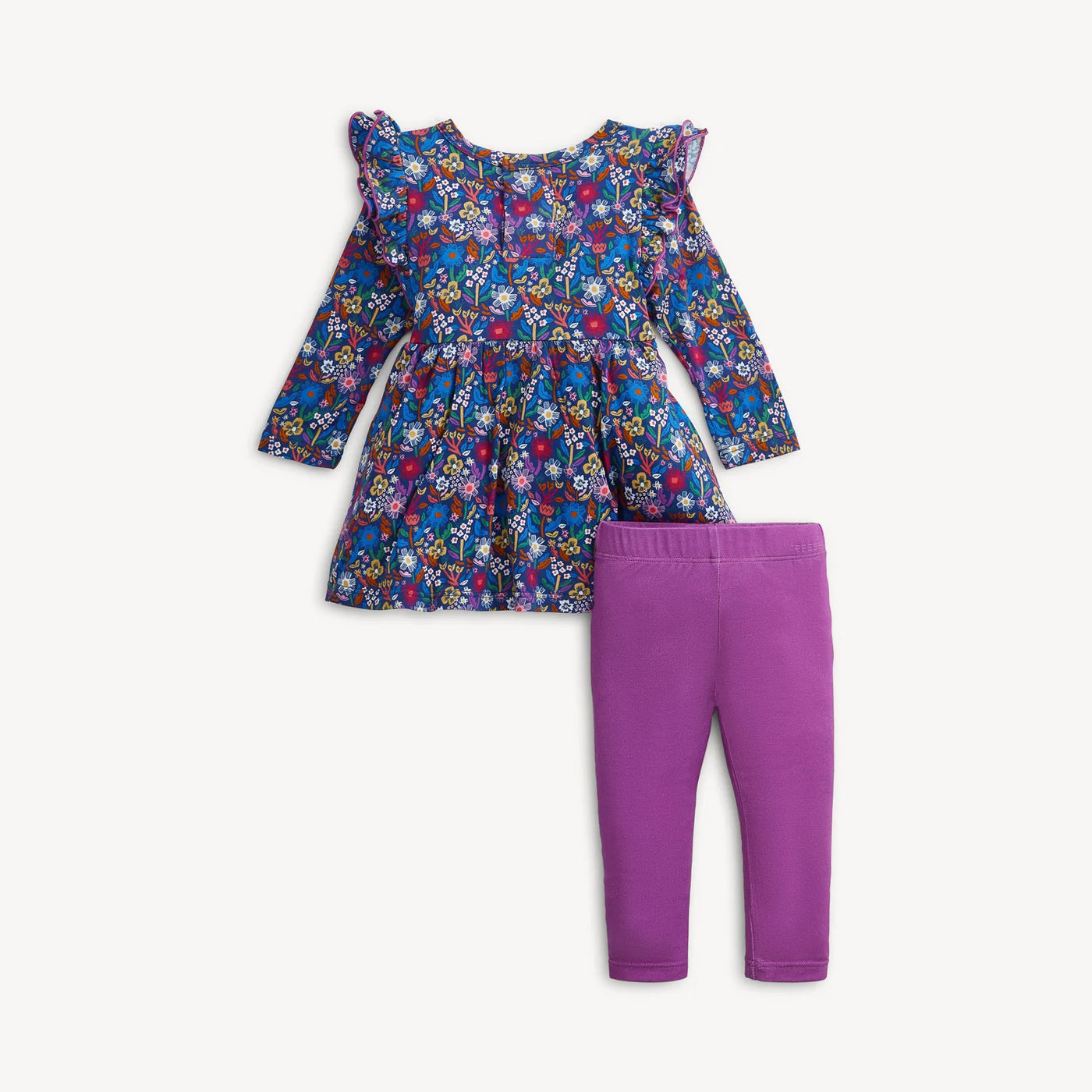 Astrid Modal L/S Ruffle Dress w/ Leggings