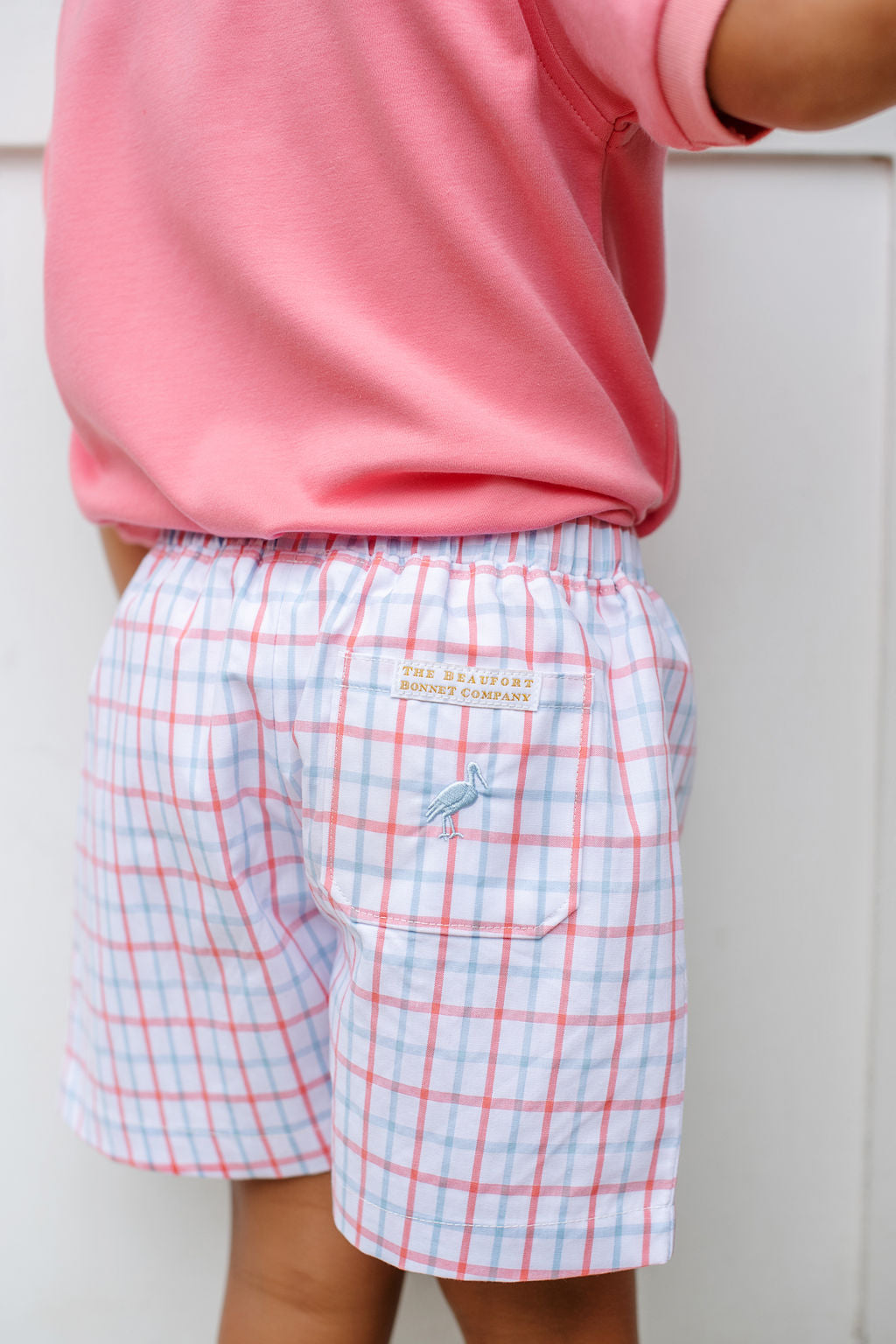 Shelton Shorts - Coral Chandler Check