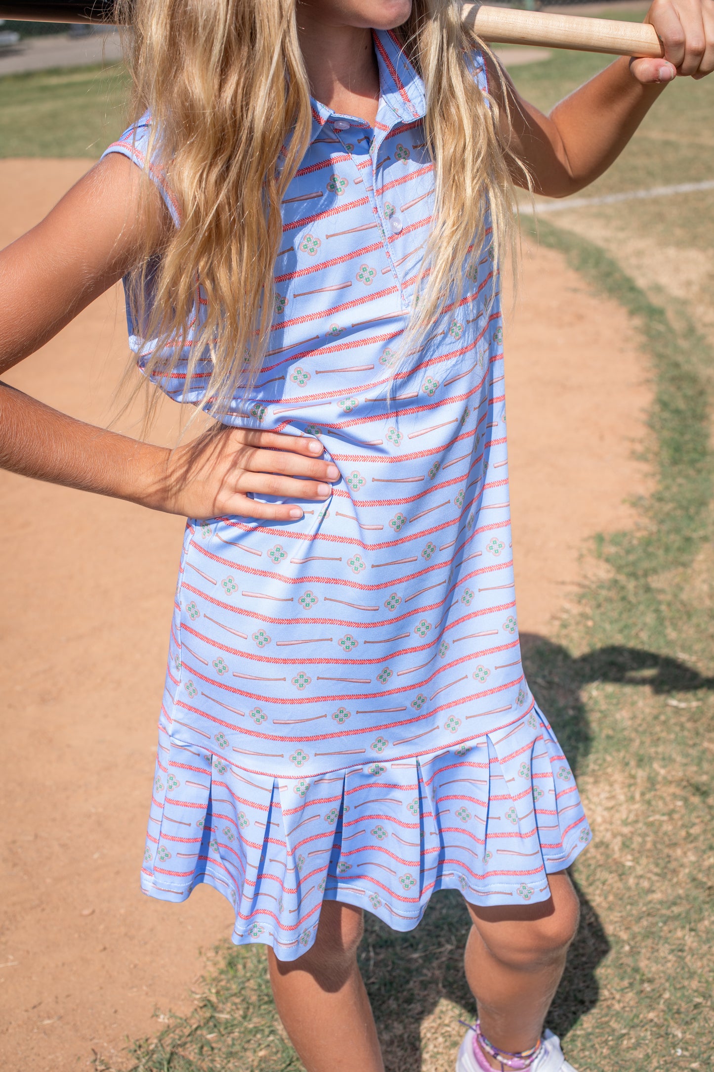 Extra Innings Perf Polo Dress