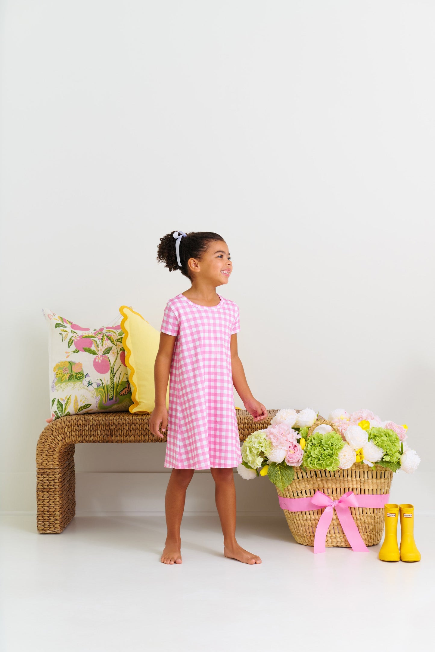 Hamptons Hot Pink Gingham Polly Play Dress