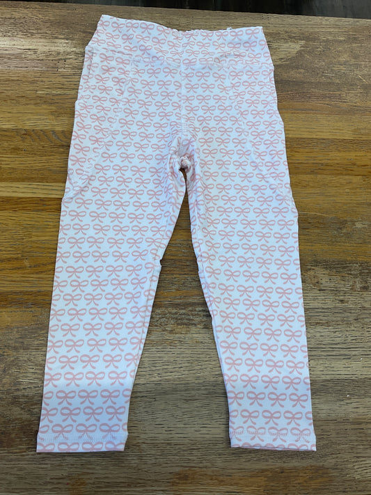 Pink Bow Leggings