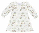 L/S Pippa Play Dress- Away in a Manger