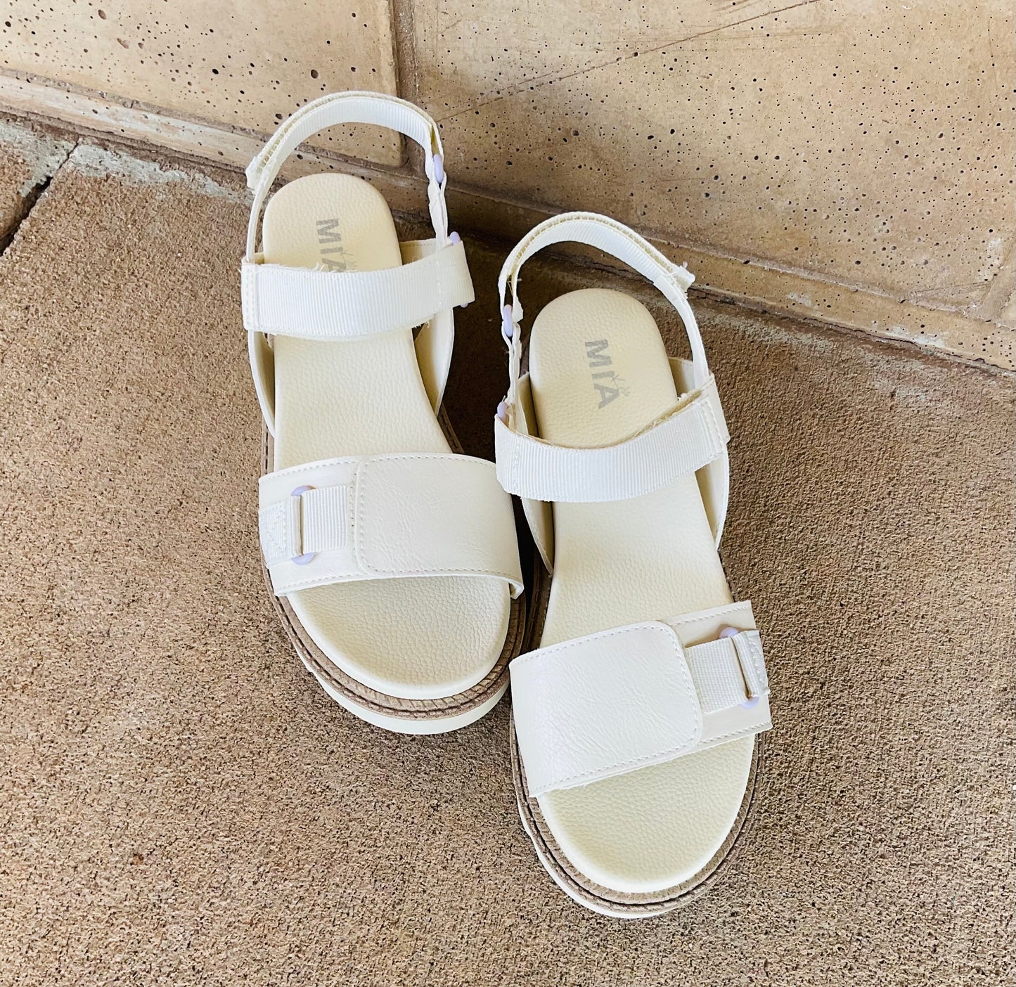 Girls Little Jony Sandal - Bone