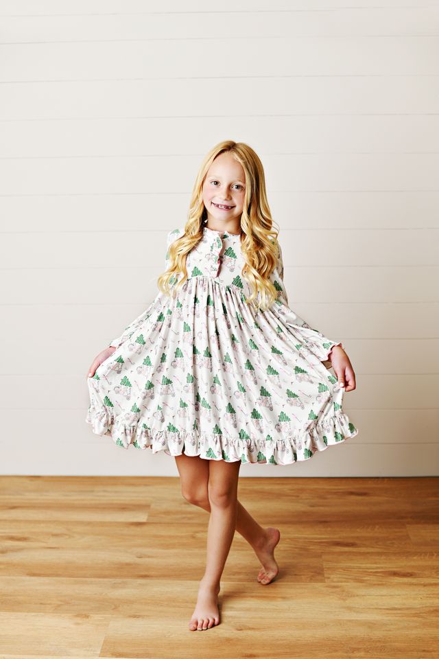 Butterknit Play Dress- Golf Cart Tree