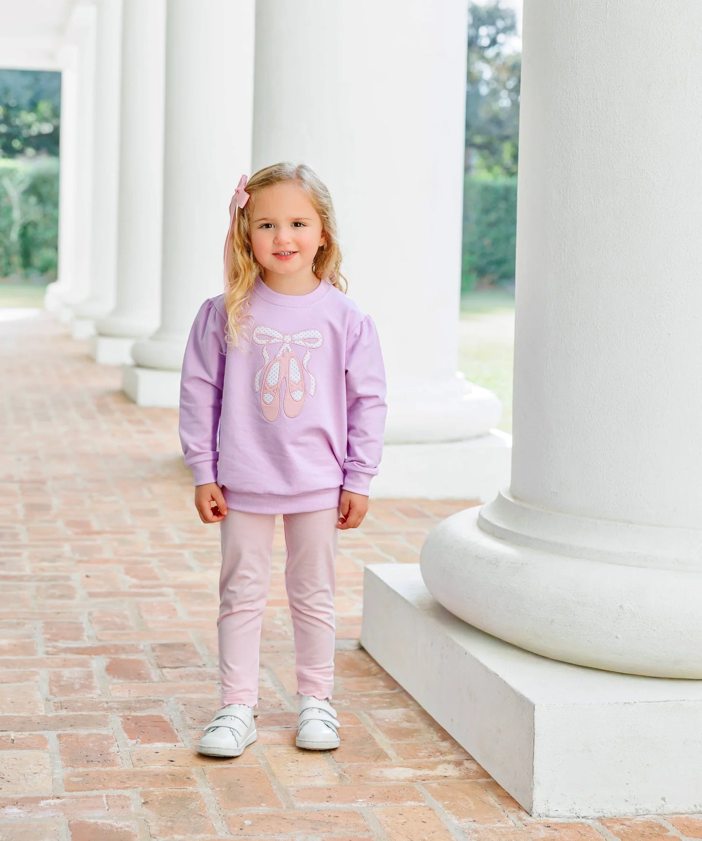 French Terry Pullover- Ballet Shoes