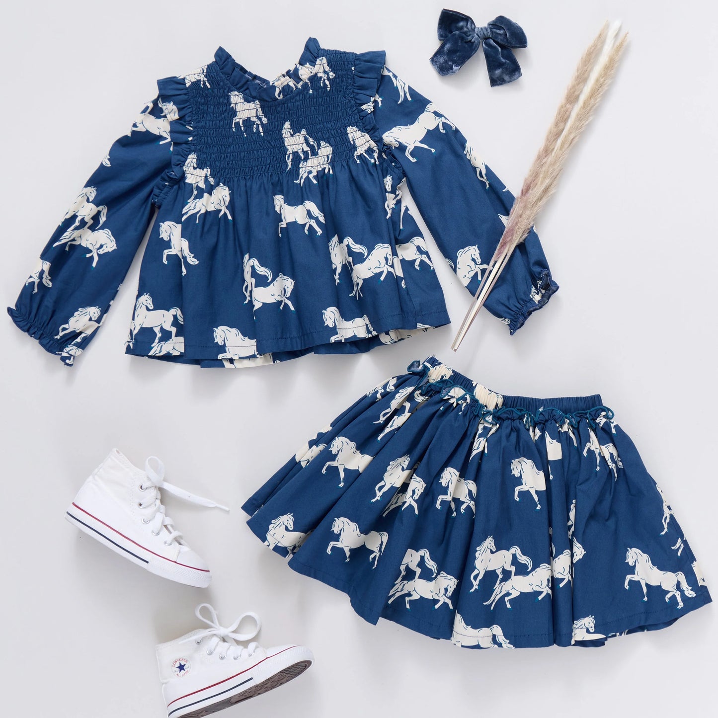 Girls Gianna Skirt - Wild Horses