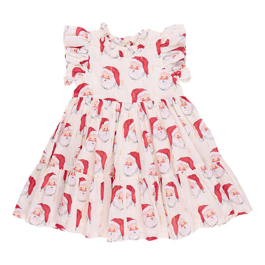 Girls Jennifer Dress - Vintage Santas