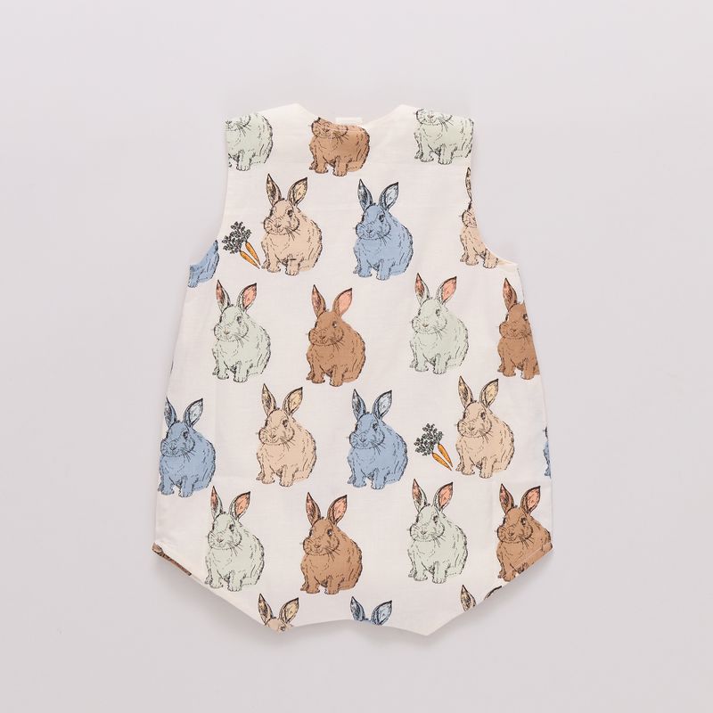 Baby Boys Noah Jumper - Blue Vintage Bunnies