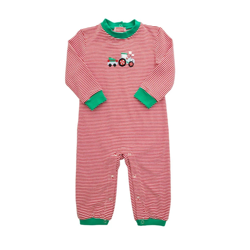 Christmas Tractor Romper