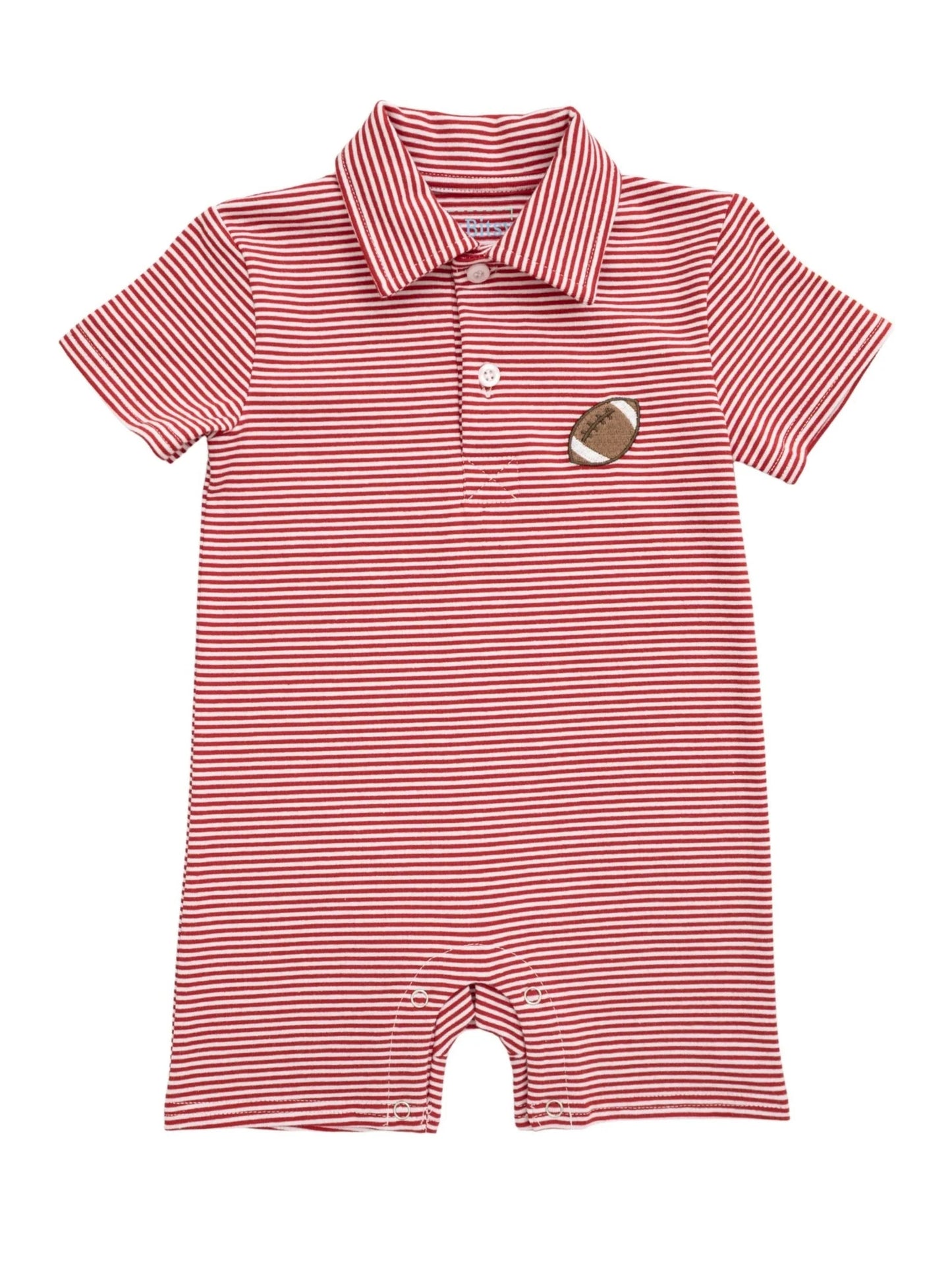 Football Romper- Red