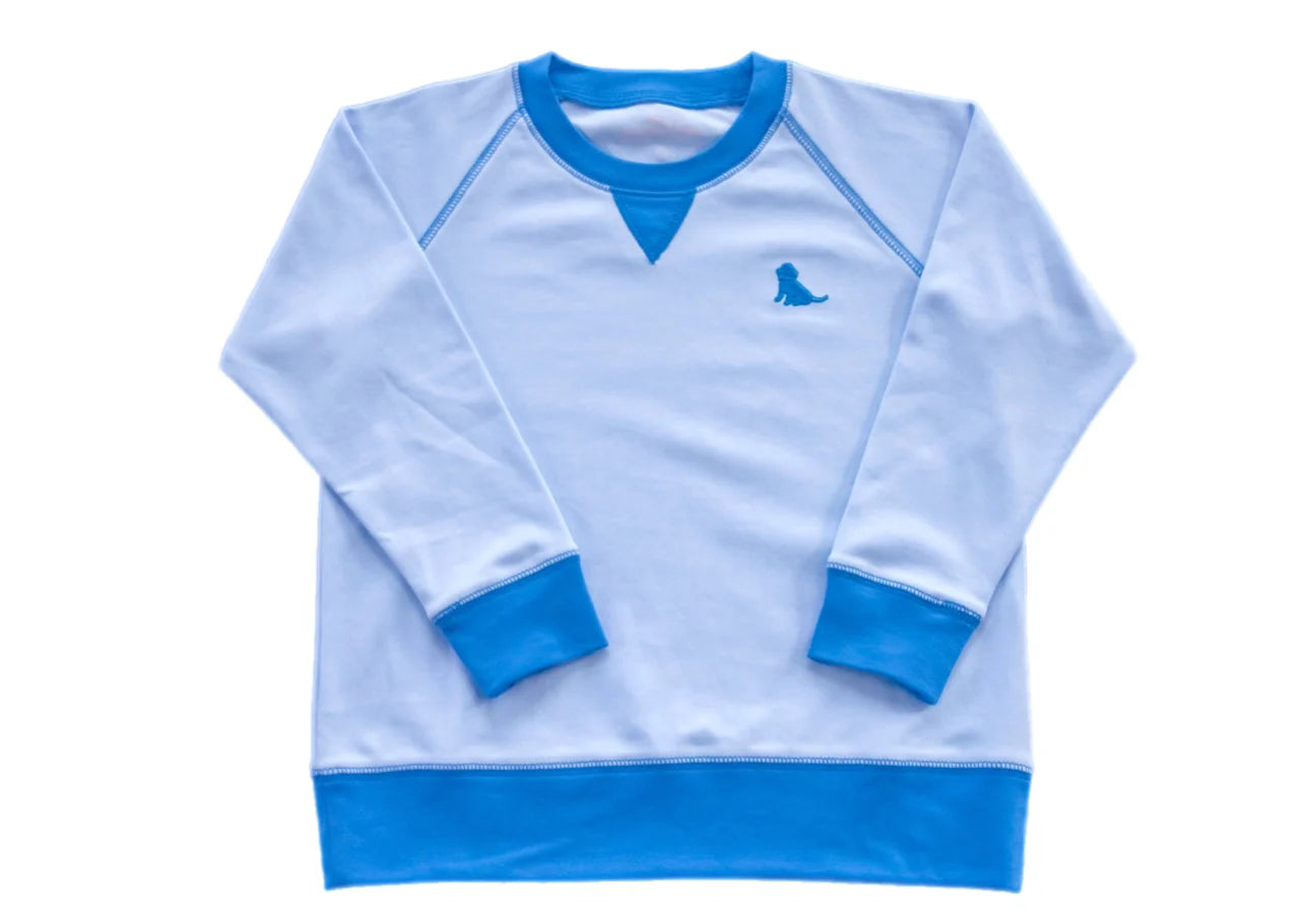 Boys Basics Sam Sweatshirt, Light Blue