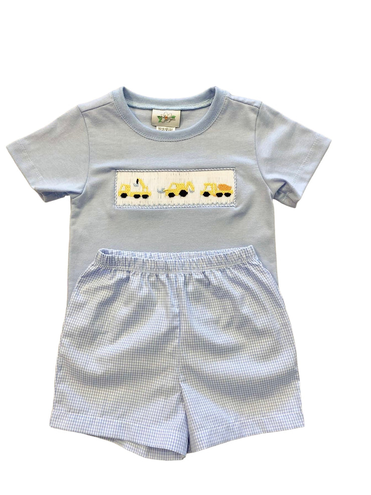 Smocked Construction Short Set