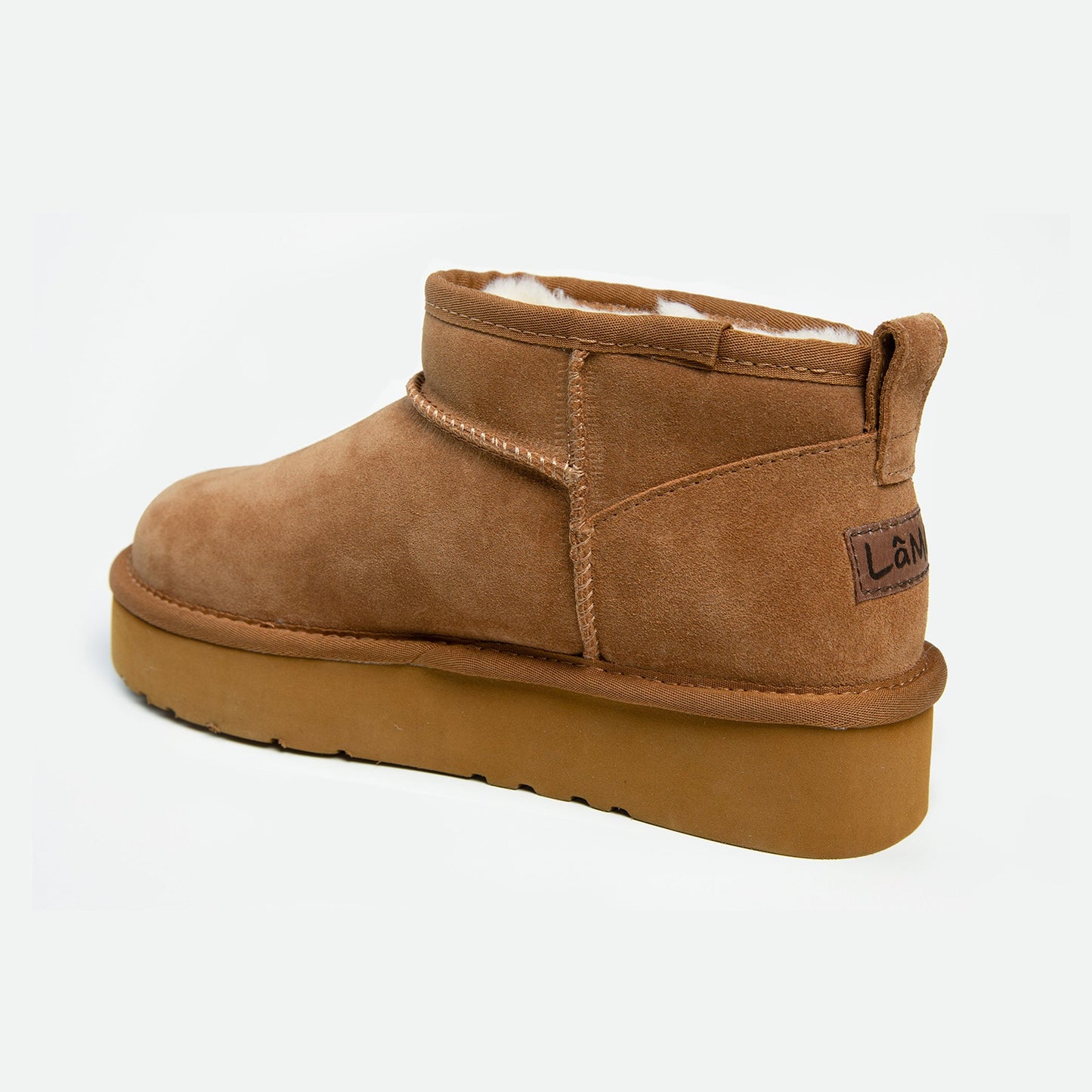 Ellie Youth Platform Boot - Chestnut