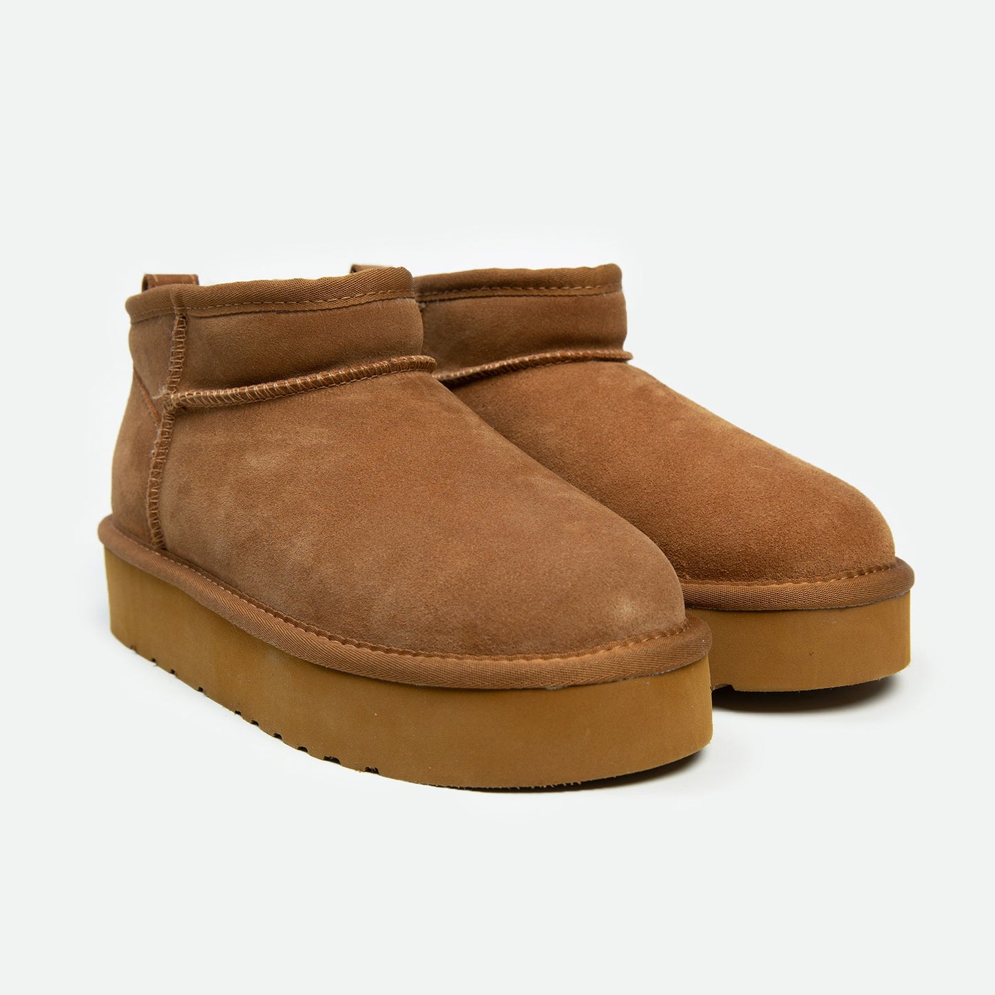 Ellie Youth Platform Boot - Chestnut