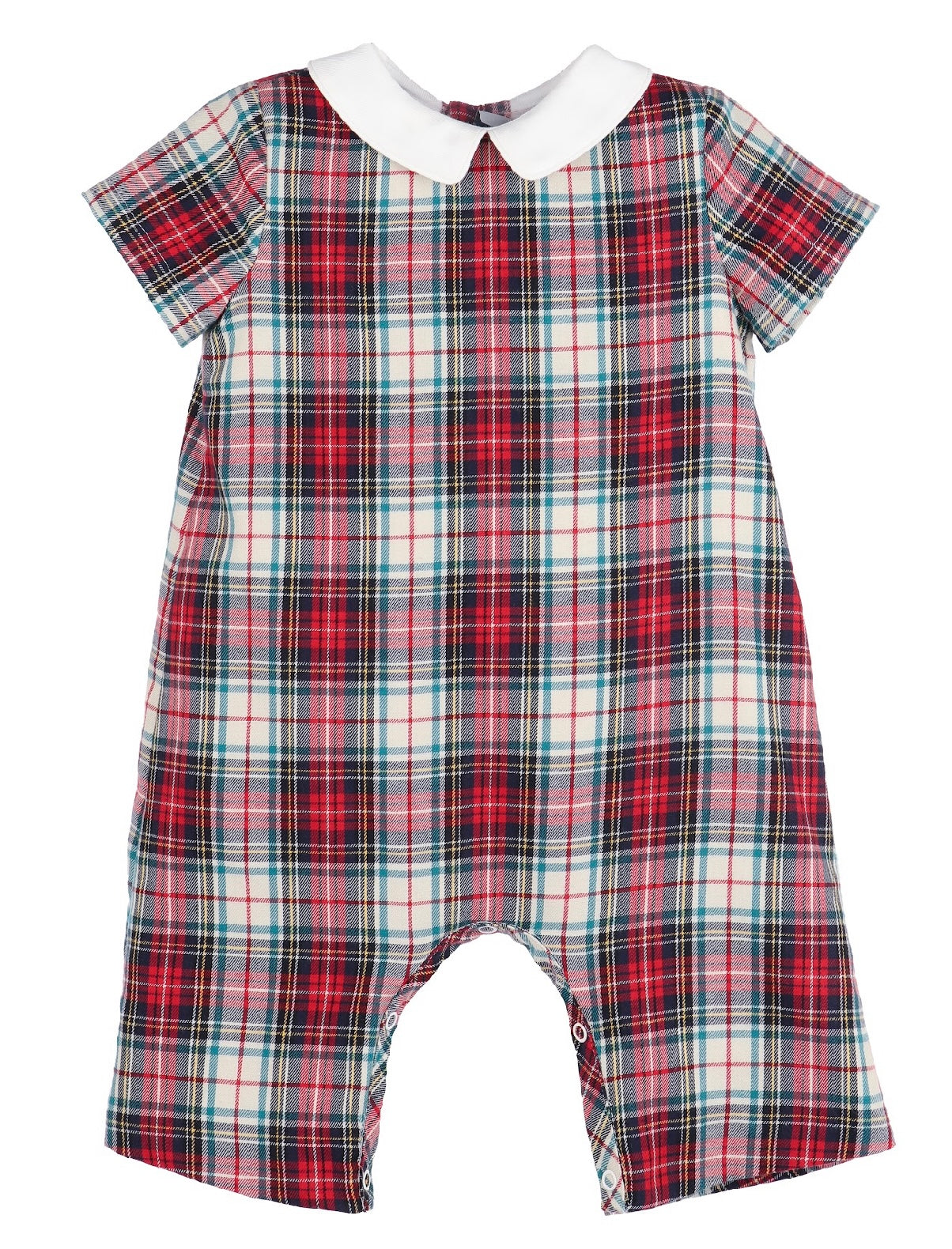 Gingerbread Plaid Boy Longall - Red