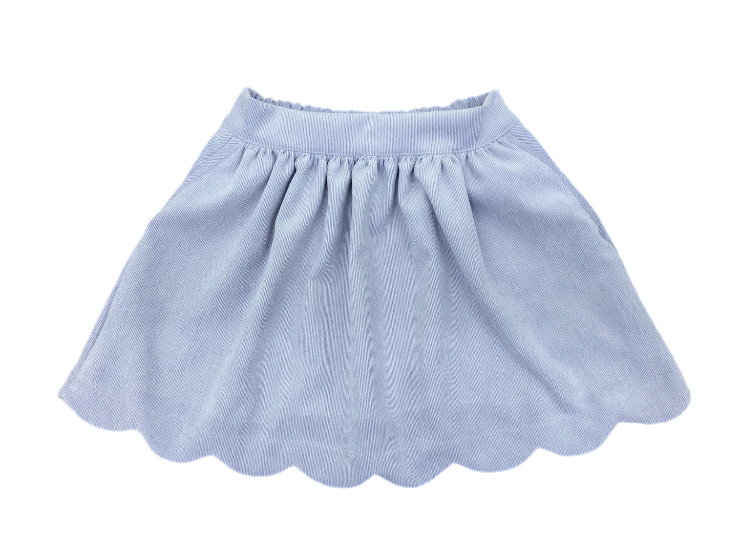 Sophie Scalloped Skirt - Lilac Cord