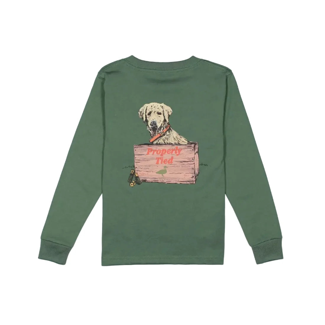 Boys Little Shot LS Fern Green