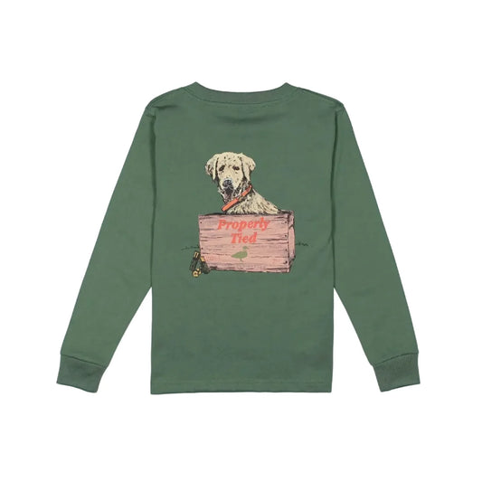 Boys Little Shot LS Fern Green