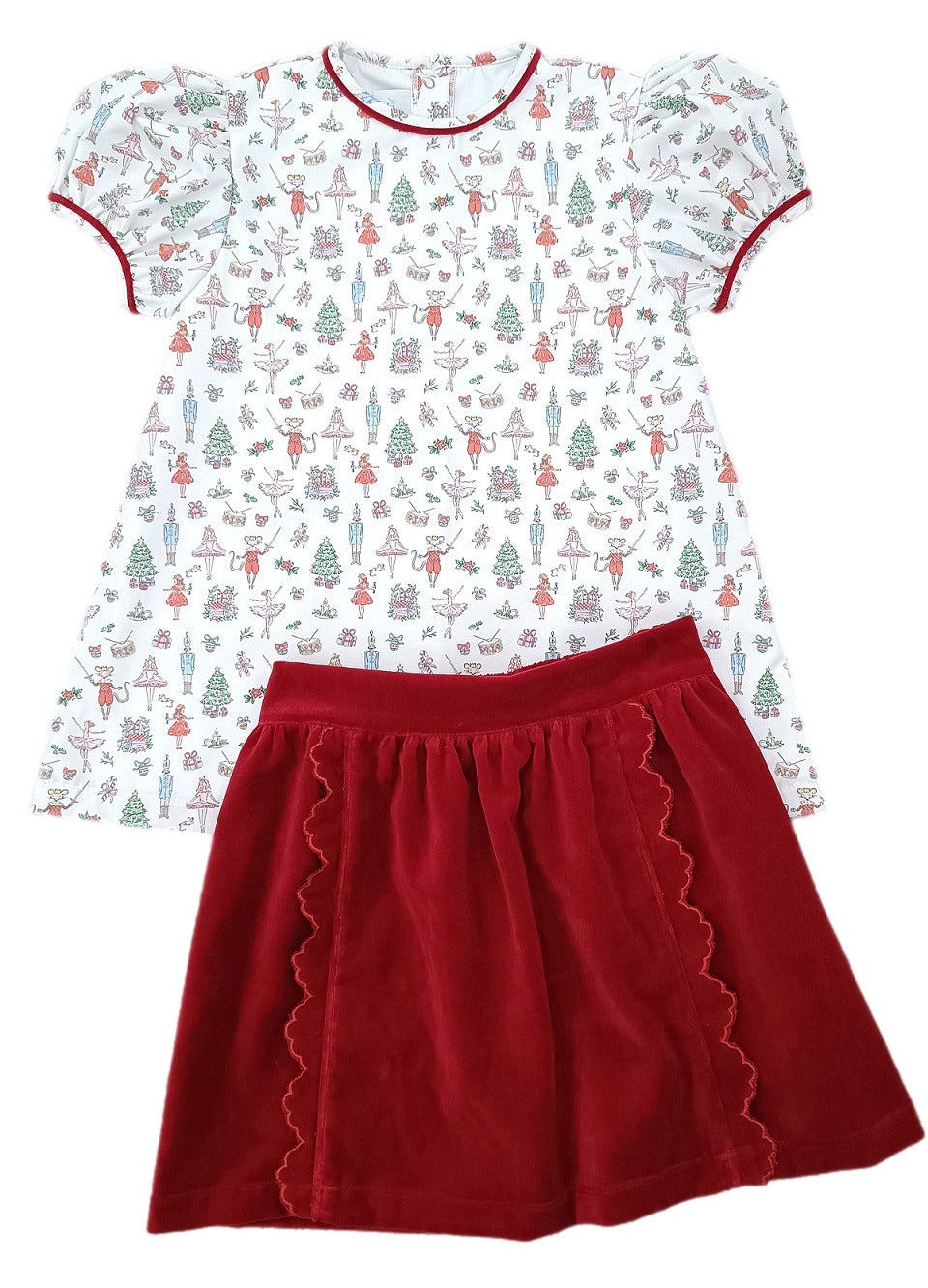 Kate Skirt Top Set - Nutcracker