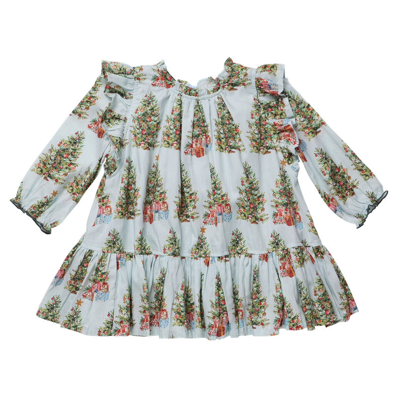 Harper Dress- Trees and Presents