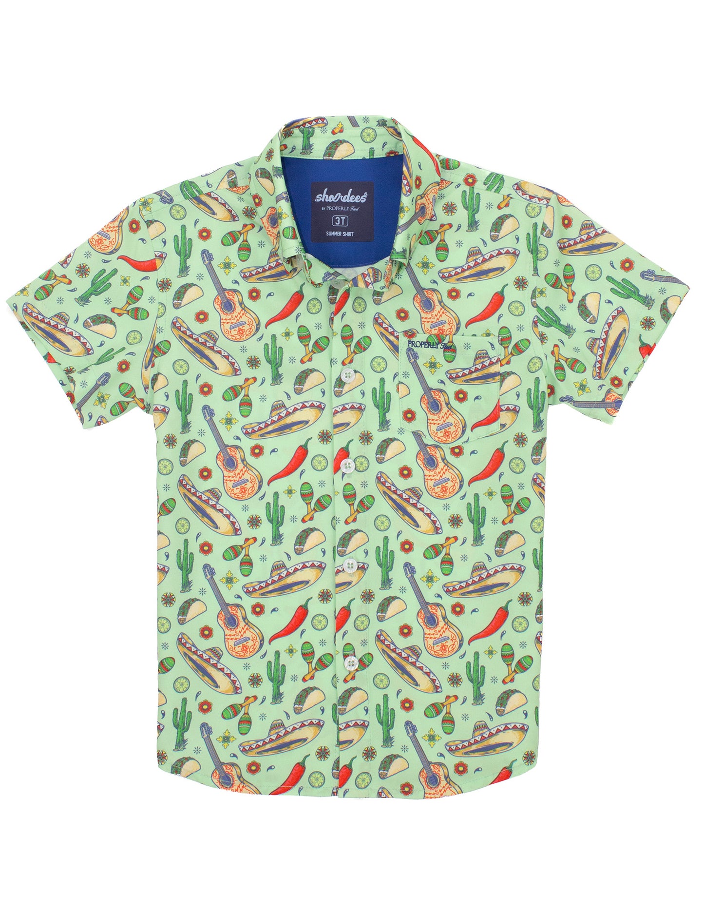 Boys Shordees Summer Shirt - Fiesta